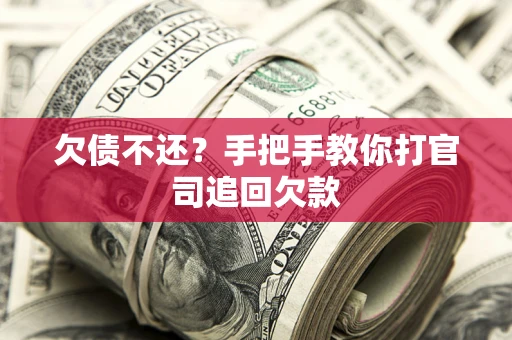 武汉欠债不还？手把手教你打官司追回欠款