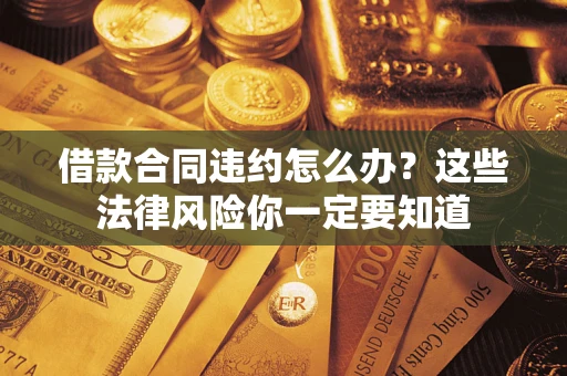 武汉借款合同违约怎么办？这些法律风险你一定要知道