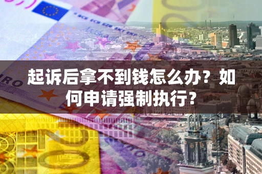 武汉起诉后拿不到钱怎么办？如何申请强制执行？