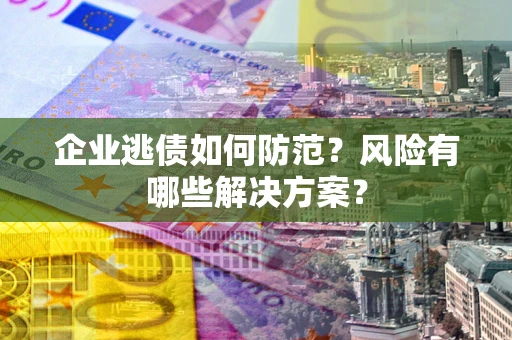 武汉企业逃债如何防范？风险有哪些解决方案？