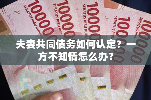 武汉夫妻共同债务如何认定？一方不知情怎么办？
