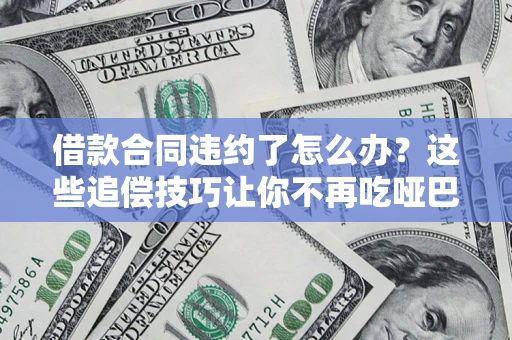 武汉借款合同违约了怎么办？这些追偿技巧让你不再吃哑巴亏