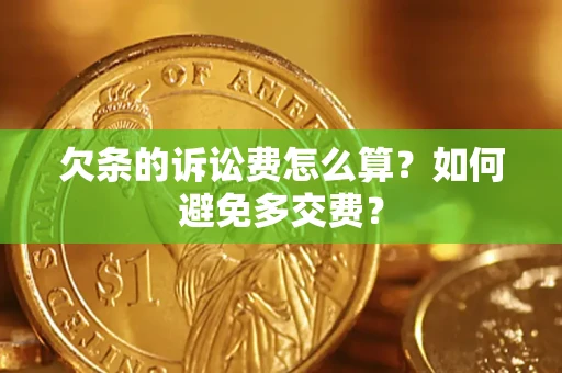 武汉欠条的诉讼费怎么算？如何避免多交费？
