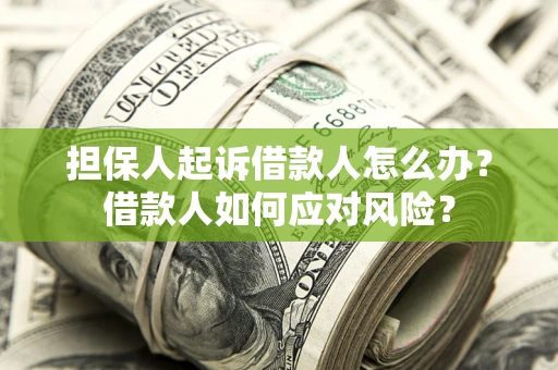武汉担保人起诉借款人怎么办？借款人如何应对风险？