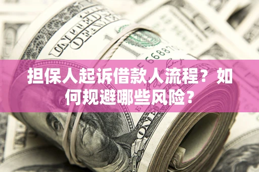 武汉担保人起诉借款人流程？如何规避哪些风险？