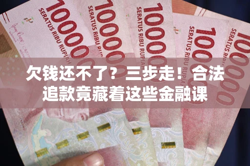 武汉欠钱还不了？三步走！合法追款竟藏着这些金融课