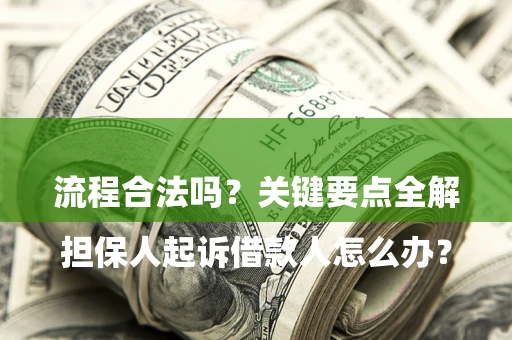 武汉

担保人起诉借款人怎么办？流程合法吗？关键要点全解析