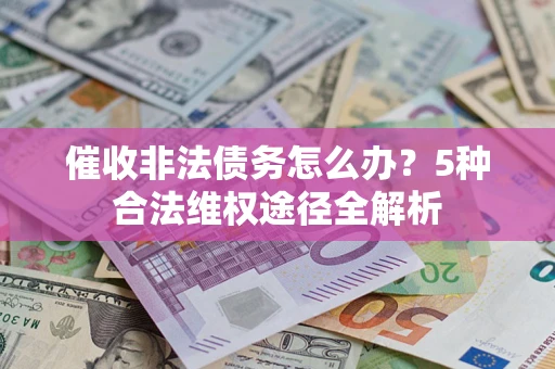 武汉催收非法债务怎么办？5种合法维权途径全解析