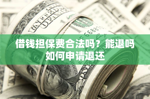 武汉借钱担保费合法吗？能退吗如何申请退还